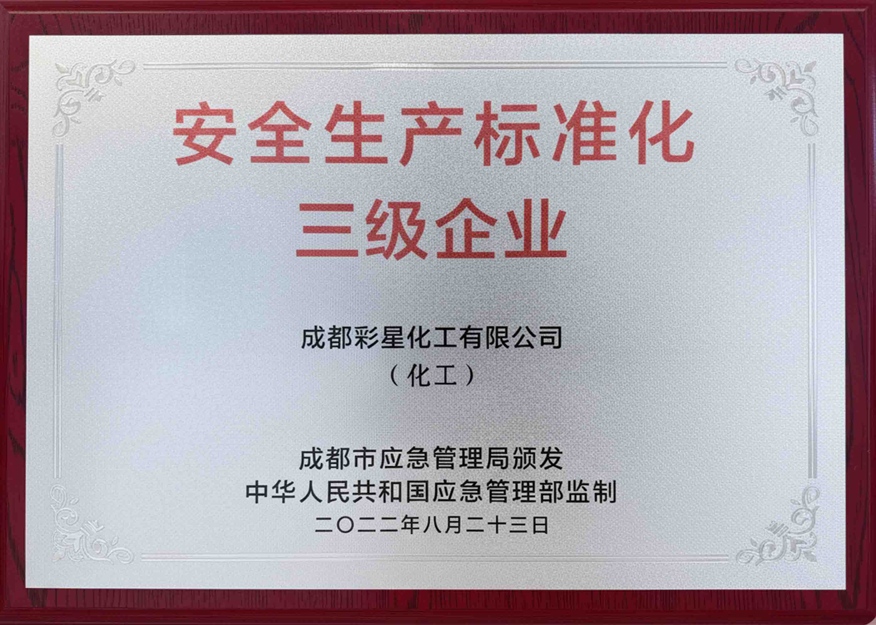 安全生产标准化三级企业